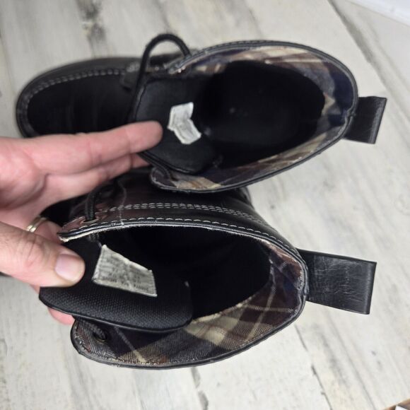 Cadillac Boots Mens 8.5 Black w/ Buckle Rare Motorcycle Biker Style 916974 - Picture 14 of 16